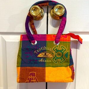 European handmade bag with multicolor